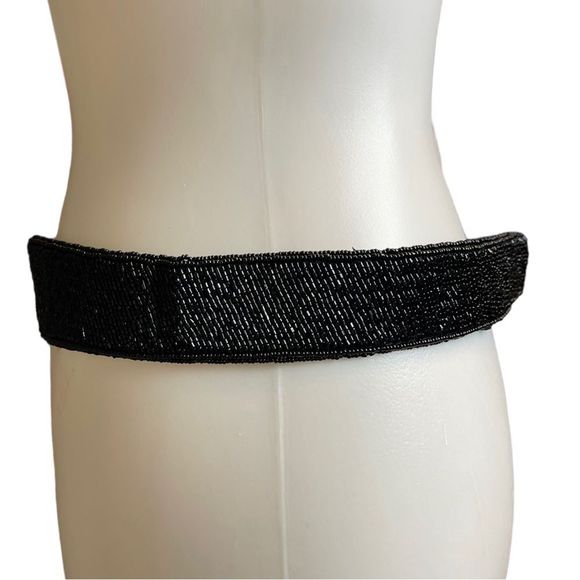Vintage REGALE Beaded/Rhinestone Belt Size Large - Picture 6 of 8